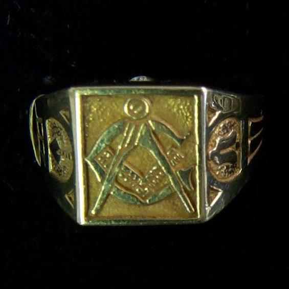 New Masonic Gold Ring